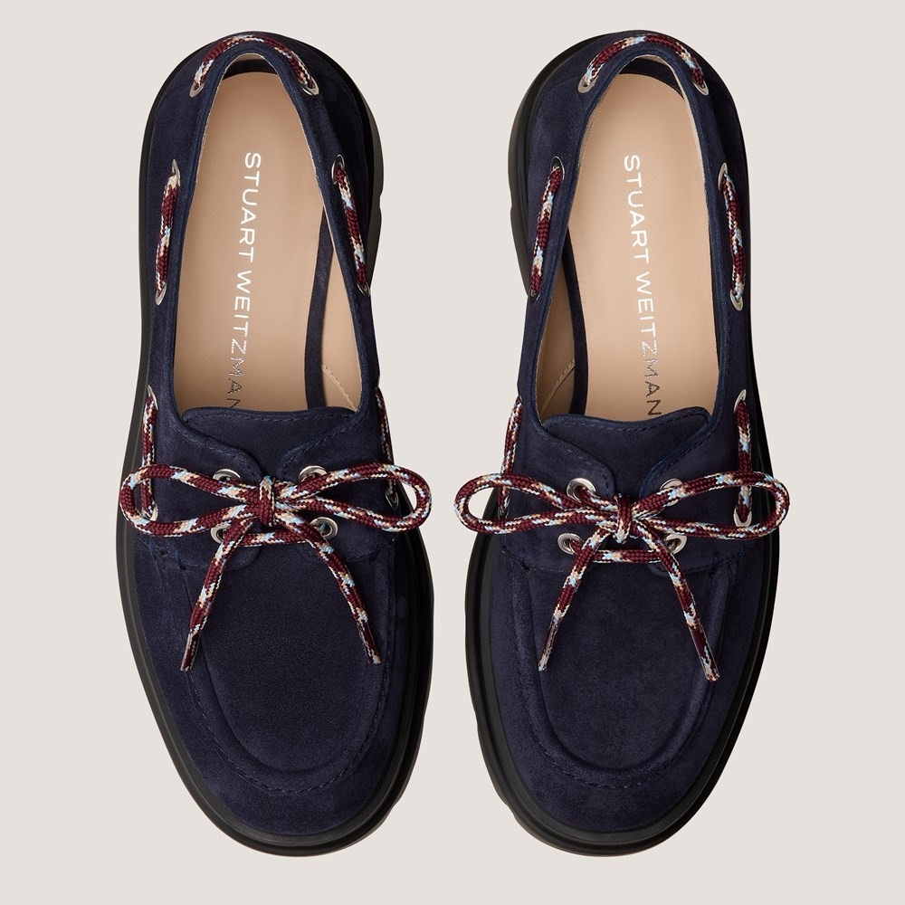 NWOT Stuart Weitzman Hudson 40MM Suede Moccasins - Picture 3 of 6